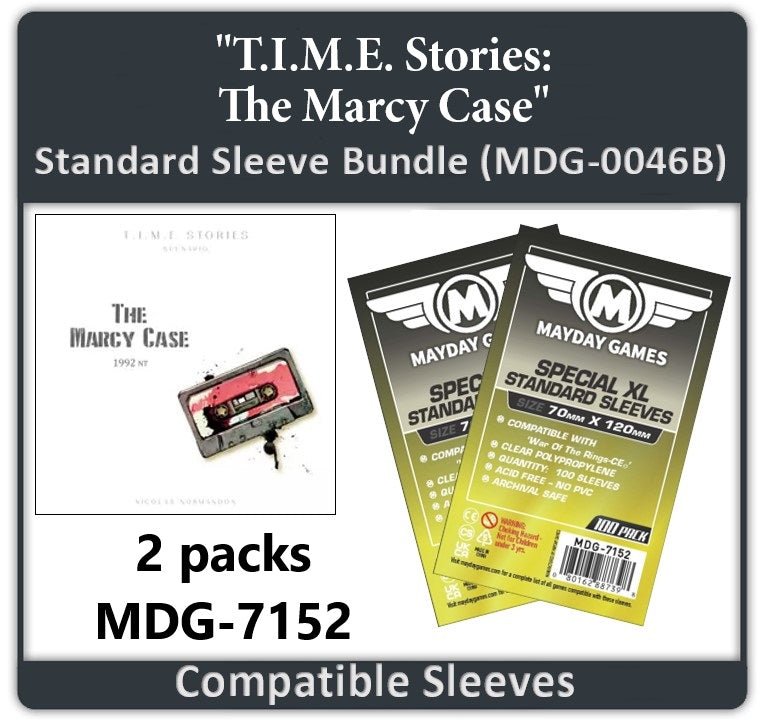 "T.I.M.E. Stories: The Marcy Case" Compatible Card Sleeve Bundle - Nick Nack's Full Frontal Attack