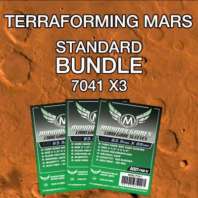 "Terraforming Mars" Compatible Card Sleeve Bundle - Nick Nack's Full Frontal Attack