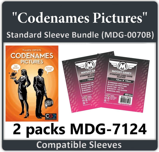 "Codenames: Pictures" Compatible Card Sleeve Bundle - Nick Nack's Full Frontal Attack