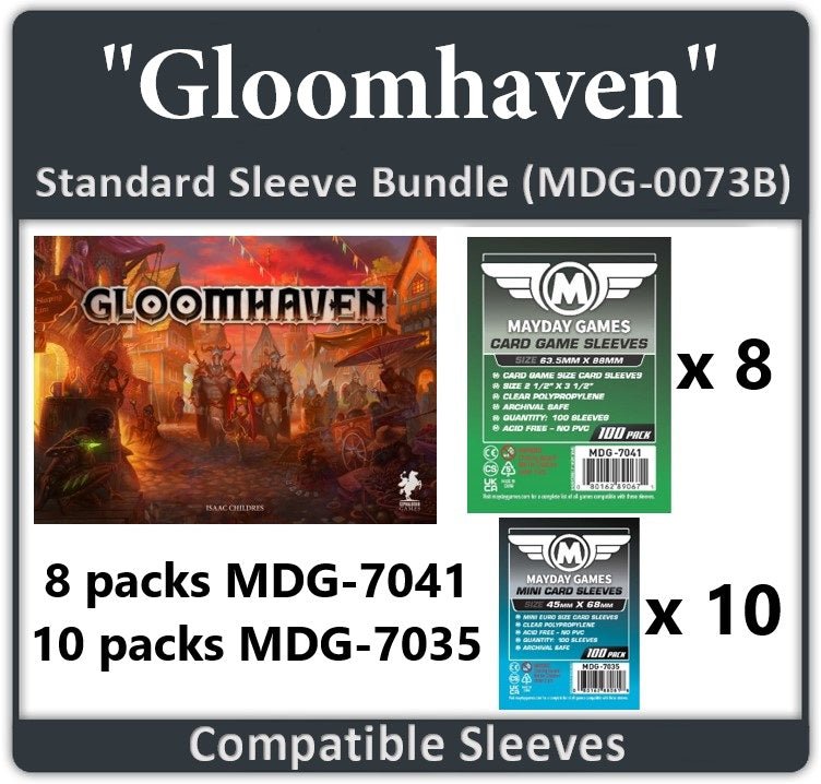 "Gloomhaven" Compatible Card Sleeve Bundle - Nick Nack's Full Frontal Attack