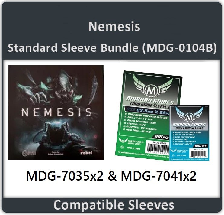 "Nemesis" Compatible Compatible Card Sleeve Bundle - Nick Nack's Full Frontal Attack