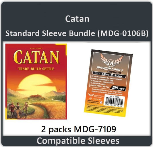 "Catan" Compatible Card Sleeve Bundle - Nick Nack's Full Frontal Attack