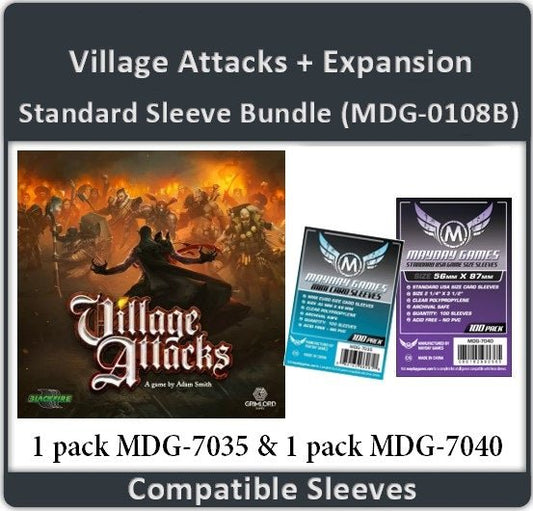 "Village Attacks" + Expansion Compatible Card Sleeve Bundle - Nick Nack's Full Frontal Attack