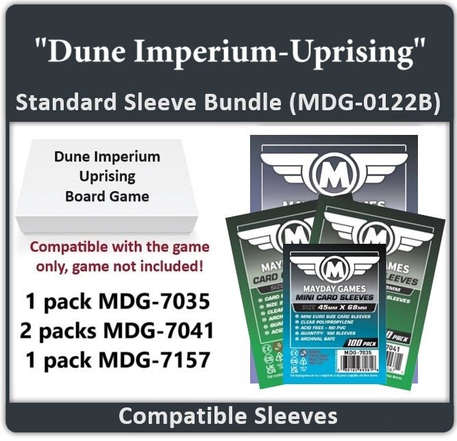 "Dune: Imperium- Uprising" Compatible Card Sleeve Bundle - Nick Nack's Full Frontal Attack