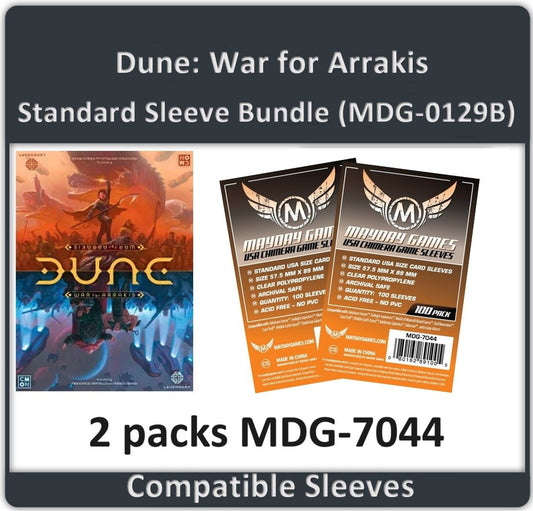 "Dune: War for Arrakis" Compatible Card Sleeve Bundle - Nick Nack's Full Frontal Attack