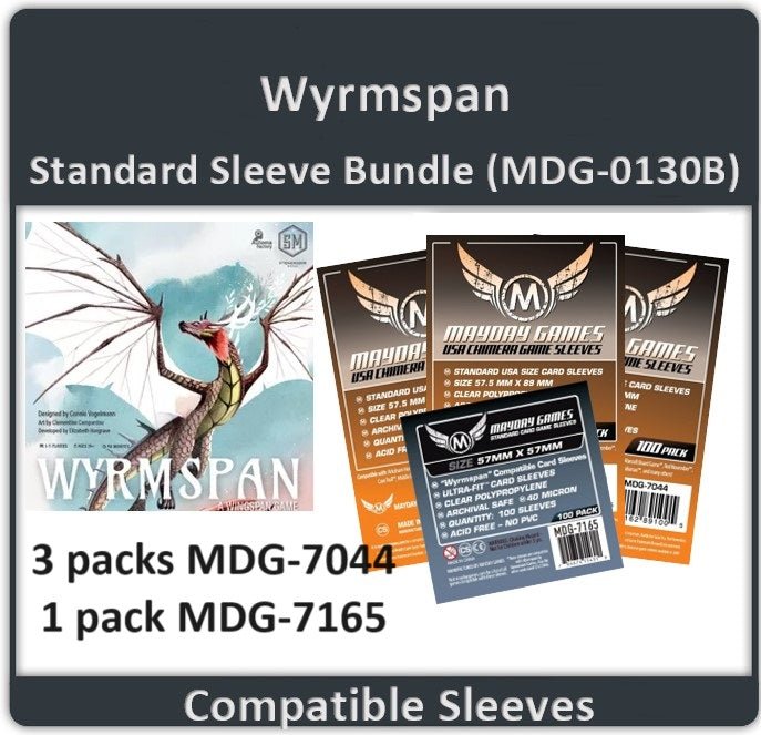 "Wyrmspan" Compatible Card Sleeve Bundle - Nick Nack's Full Frontal Attack