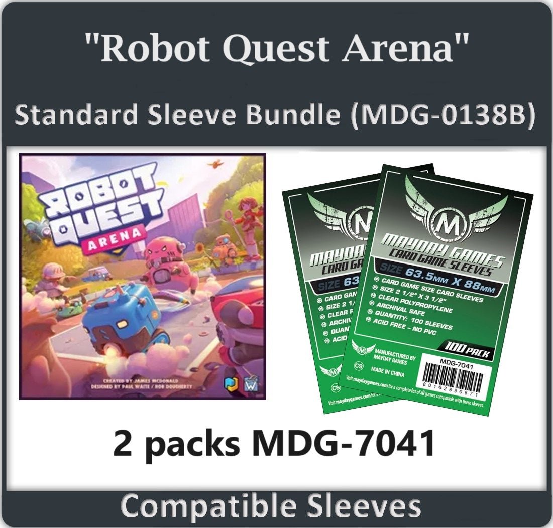 "Robot Quest Arena" Compatible Card Sleeve Bundle - Nick Nack's Full Frontal Attack
