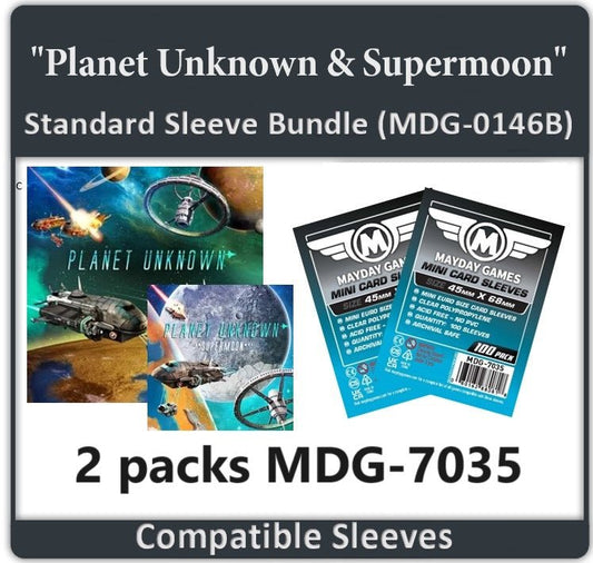 "Planet Unknown & Supermoon" Expansion Compatible Card Sleeve Bundle - Nick Nack's Full Frontal Attack