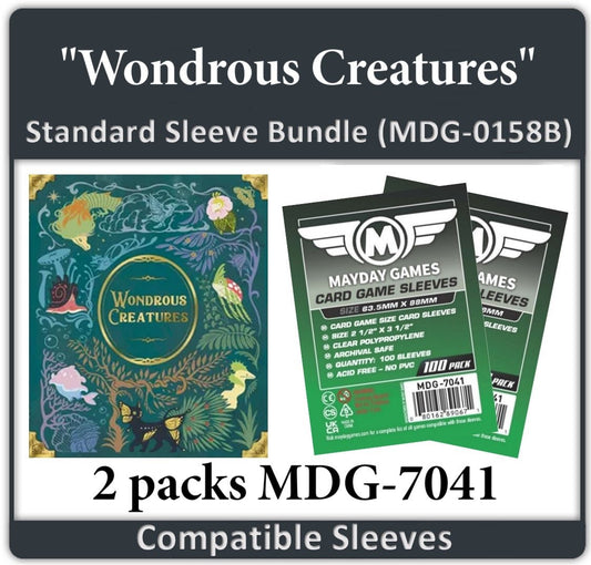 "Wondrous Creatures" Compatible Card Sleeve Bundle - Nick Nack's Full Frontal Attack