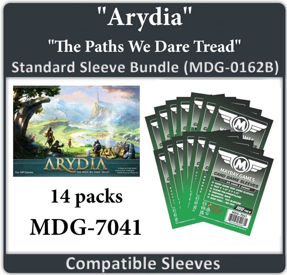"Arydia: The Paths We Dare Tread" Compatible Card Sleeve Bundle - Nick Nack's Full Frontal Attack