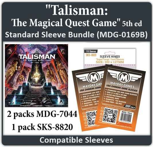 "Talisman: The Magical Quest Game" – 5th Ed. Compatible Card Sleeve Bundle - Nick Nack's Full Frontal Attack