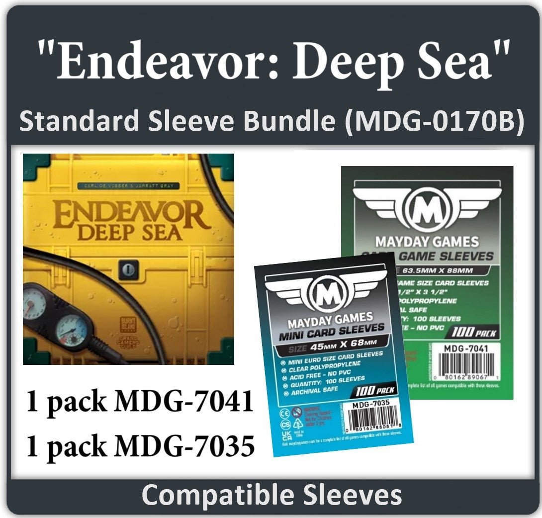 "Endeavor: Deep Sea" Compatible Card Sleeve Bundle - Nick Nack's Full Frontal Attack