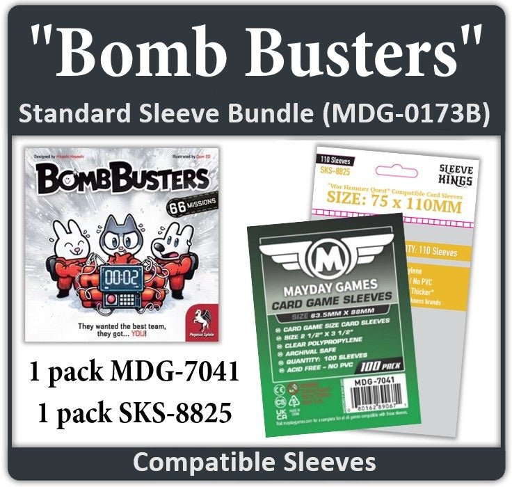 "Bomb Busters" Compatible Card Sleeve Bundle - Nick Nack's Full Frontal Attack