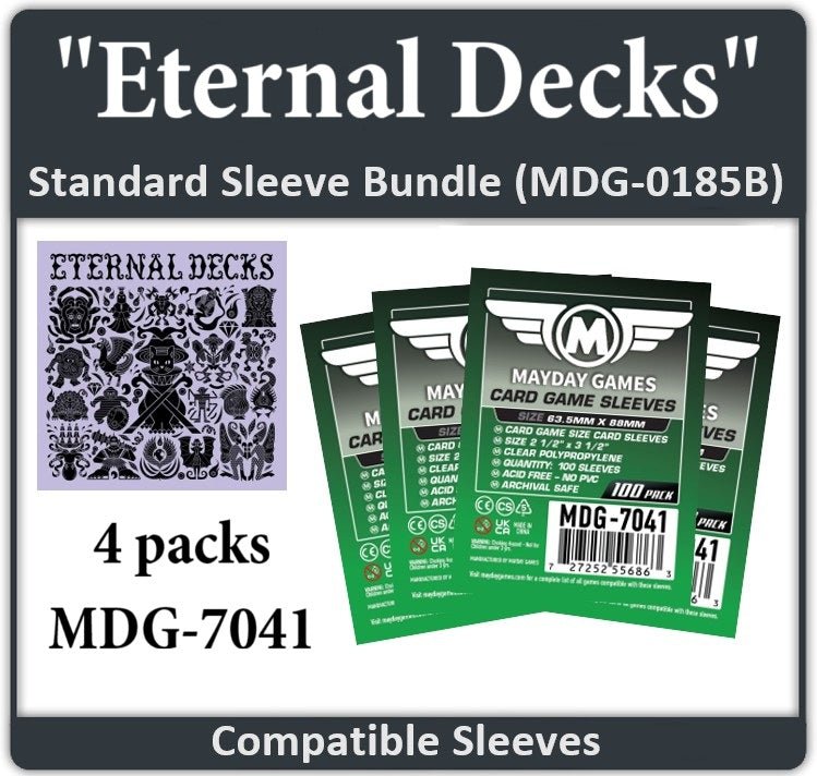 "Eternal Decks" Compatible Card Sleeve Bundle - Nick Nack's Full Frontal Attack