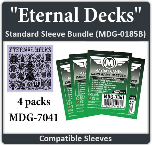 "Eternal Decks" Compatible Card Sleeve Bundle - Nick Nack's Full Frontal Attack