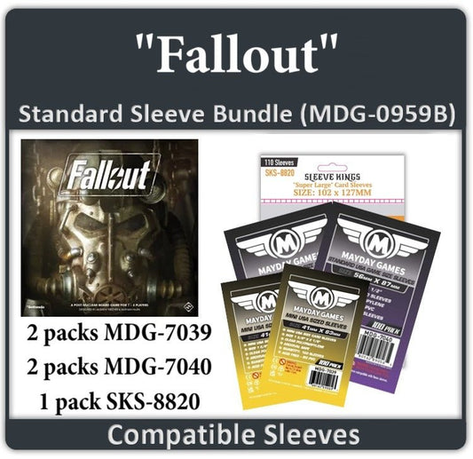 "Fallout" Compatible Card Sleeve Bundle - Nick Nack's Full Frontal Attack