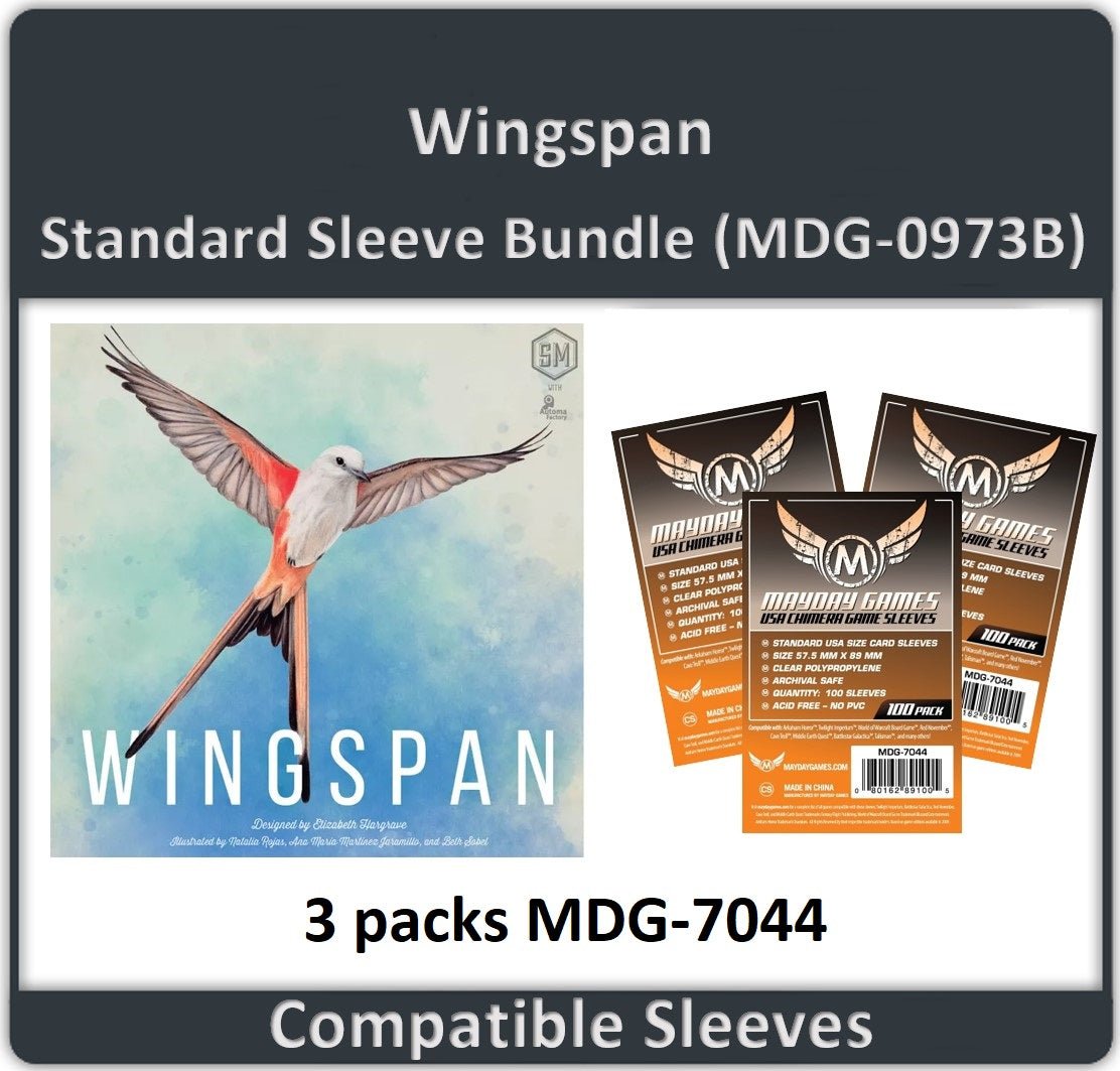 "Wingspan" Compatible Card Sleeve Bundle - Nick Nack's Full Frontal Attack