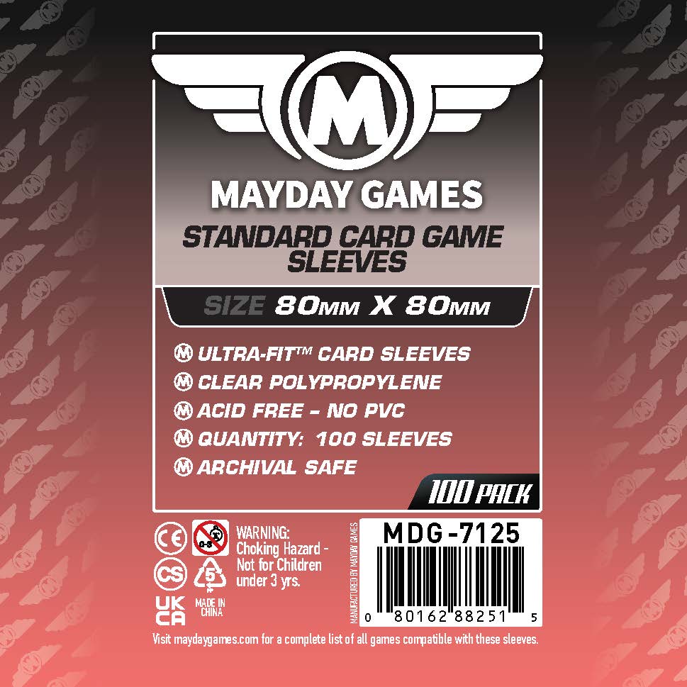Square Medium Card Sleeves (80x80mm) - Nick Nack's Full Frontal Attack