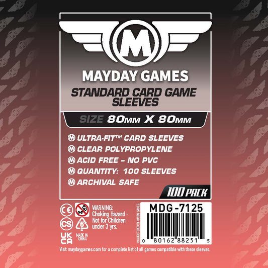Square Medium Card Sleeves (80x80mm) - Nick Nack's Full Frontal Attack