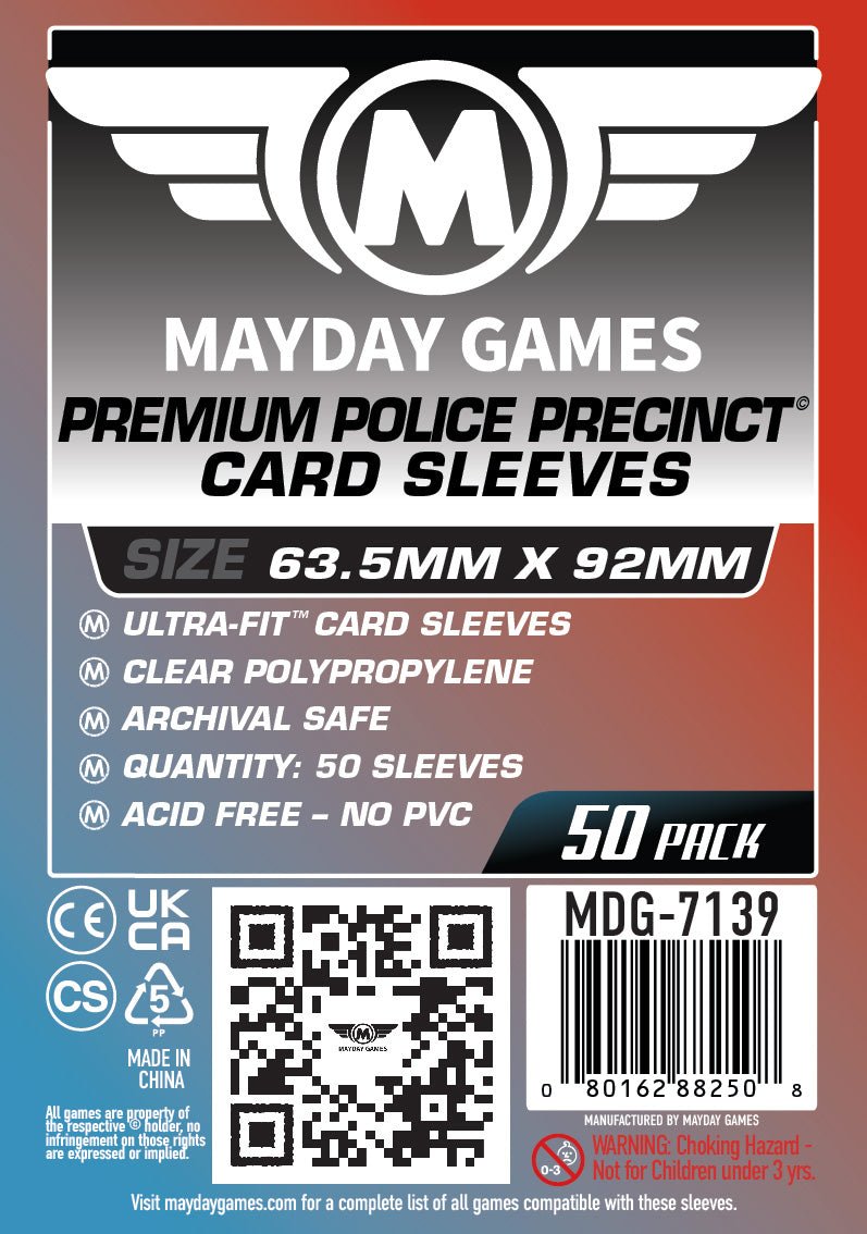 "Police Precinct" Compatible Card Sleeves - Ultra Fit (63.5x92mm) - Nick Nack's Full Frontal Attack