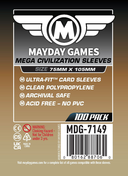 "Mega Civilization" Compatible Card Sleeves (75x105mm) - Nick Nack's Full Frontal Attack