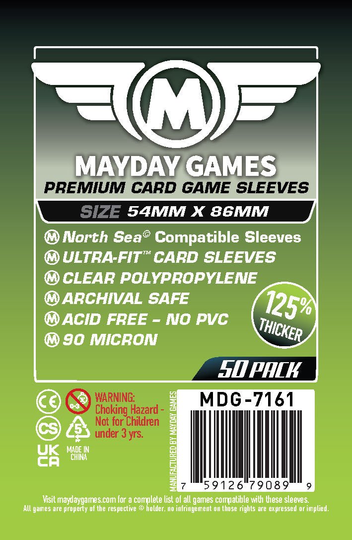 "North Sea" Compatible Sleeves (54x86mm) Standard 7156 or Premium 7161 - Nick Nack's Full Frontal Attack