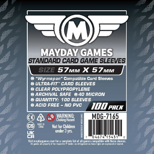 "Wyrmspan" Compatible Card Sleeves (57x57mm) Standard 7165 or Premium 7166 - Nick Nack's Full Frontal Attack