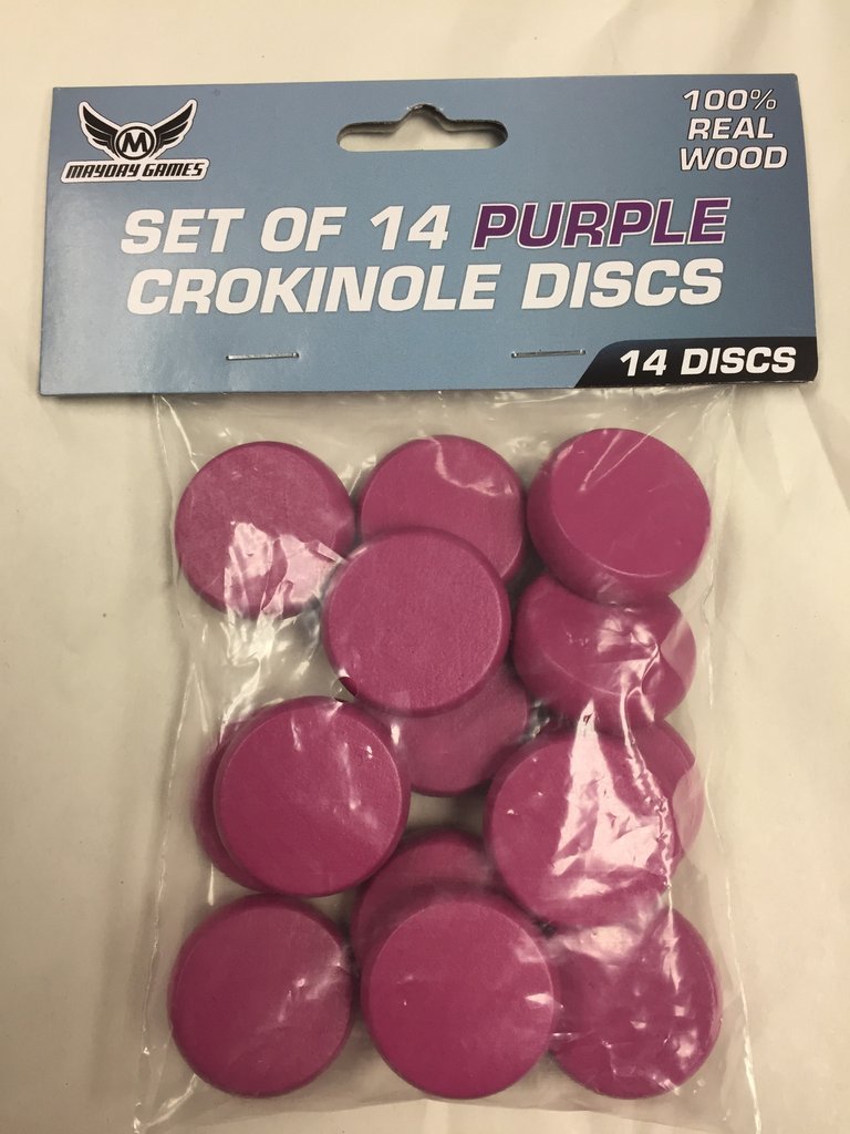 14 Crokinole Discs + 1 Peg in our Premium Version 10 Colors to Choose From! - Nick Nack's Full Frontal Attack