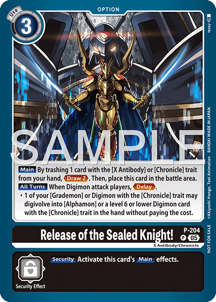 Release of the Sealed Knight! (Store Tournament 2025 Vol.4 Participation Pack) (Digimon Promotion Cards) Near Mint - Nick Nack's Full Frontal Attack