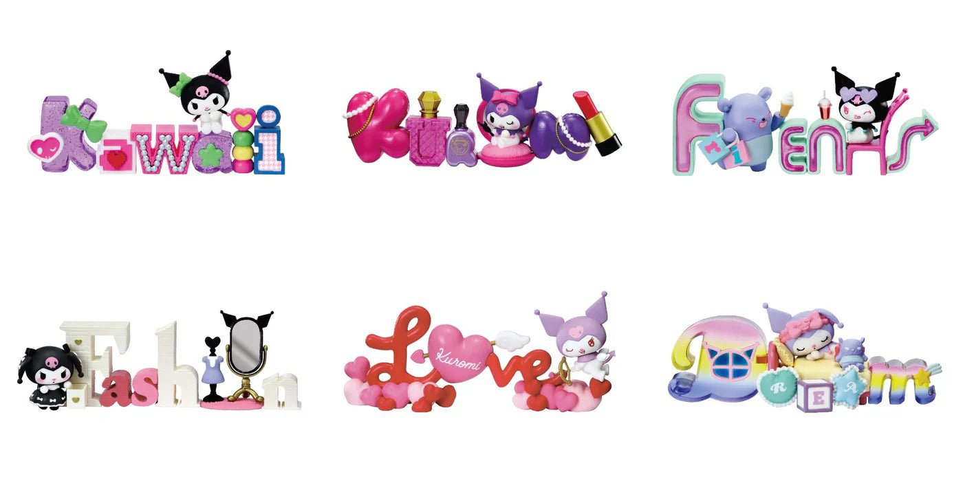 Re-Ment Kuromi Words Collection Blind Box - 1 Random Figure - Nick Nack's Full Frontal Attack