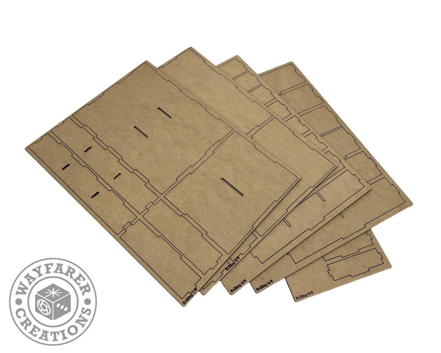 Rolling Heights Board Game Organizer Insert - Nick Nack's Full Frontal Attack