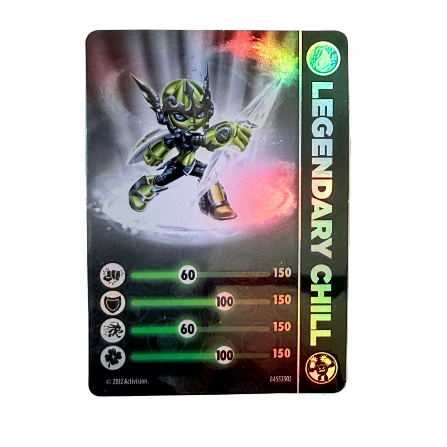 Chill (LightCore, Legendary) (Stat Card) - Nick Nack's Full Frontal Attack