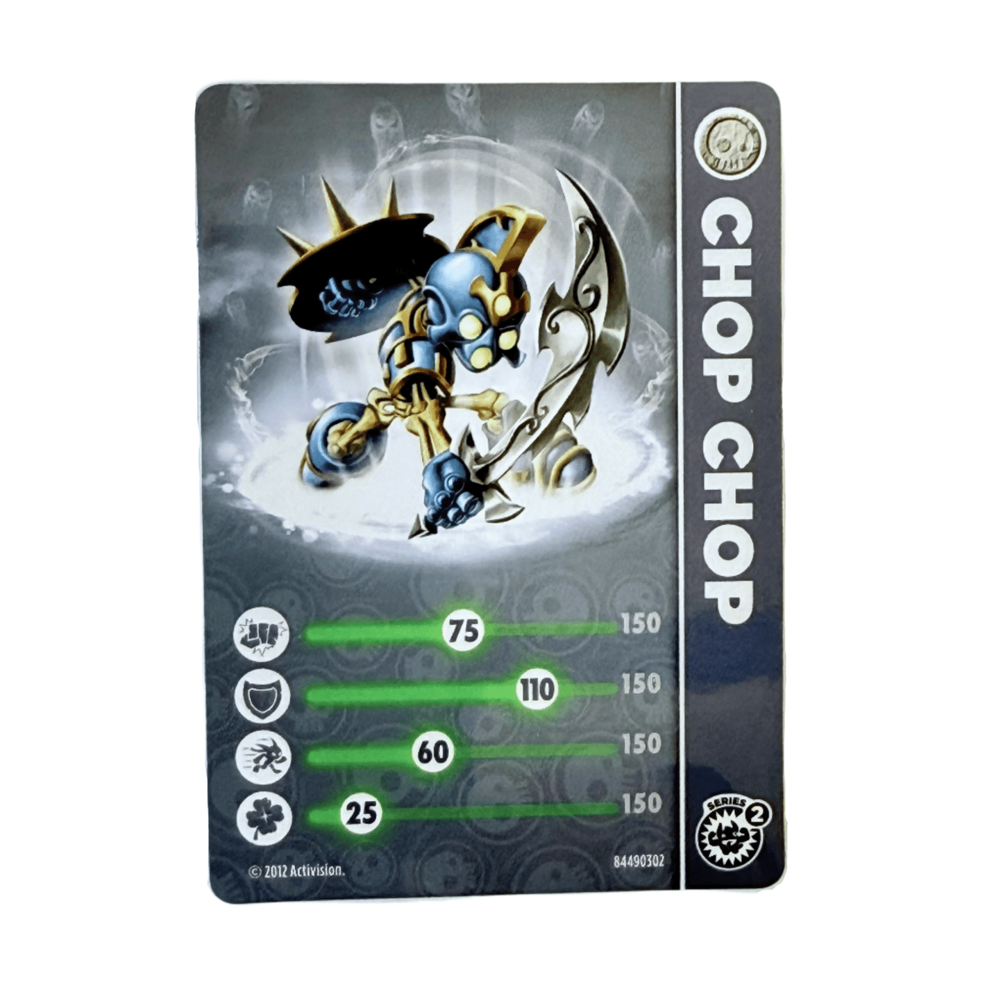 Chop Chop (Series 2) (Stat Card) - Nick Nack's Full Frontal Attack