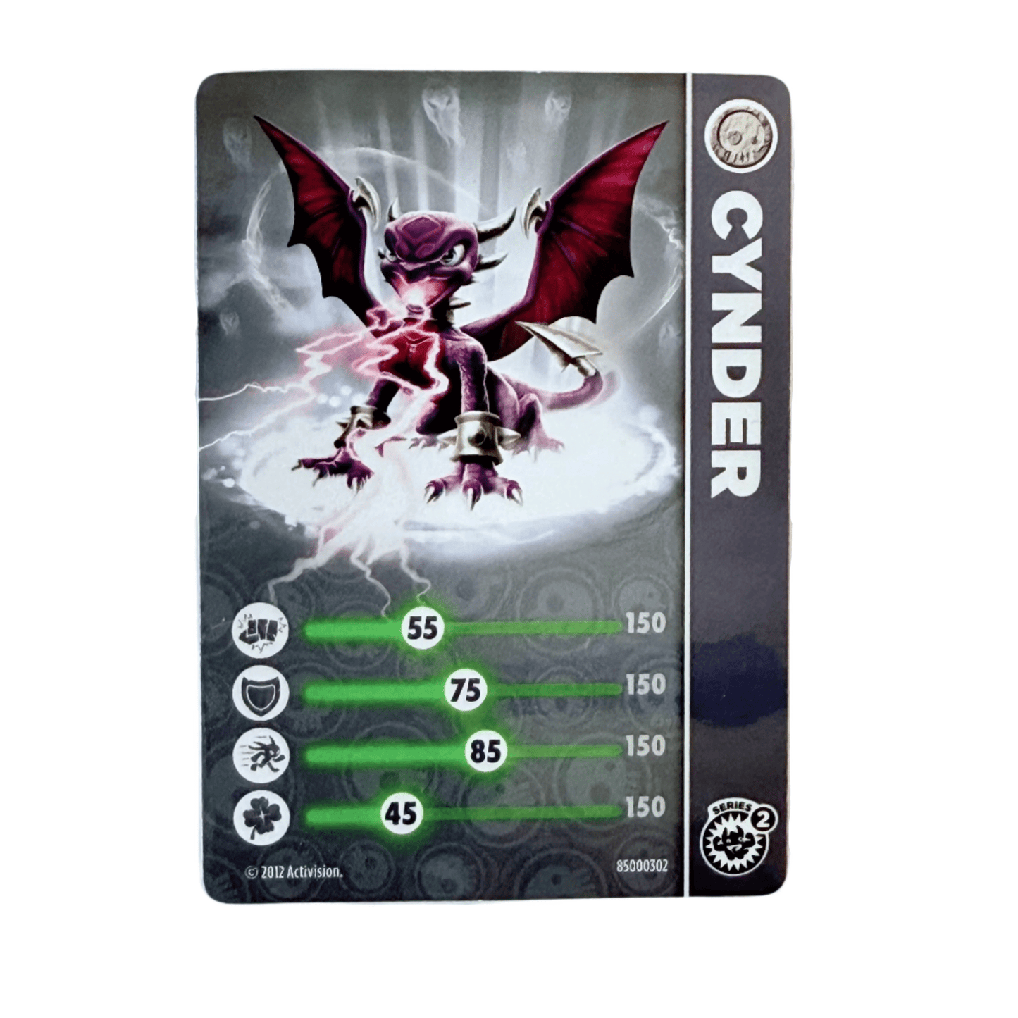 Cynder (Series 2) (Stat Card) - Nick Nack's Full Frontal Attack