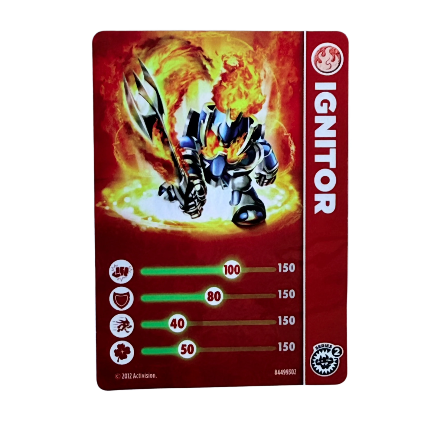 Ignitor (Series 2) (Stat Card) - Nick Nack's Full Frontal Attack