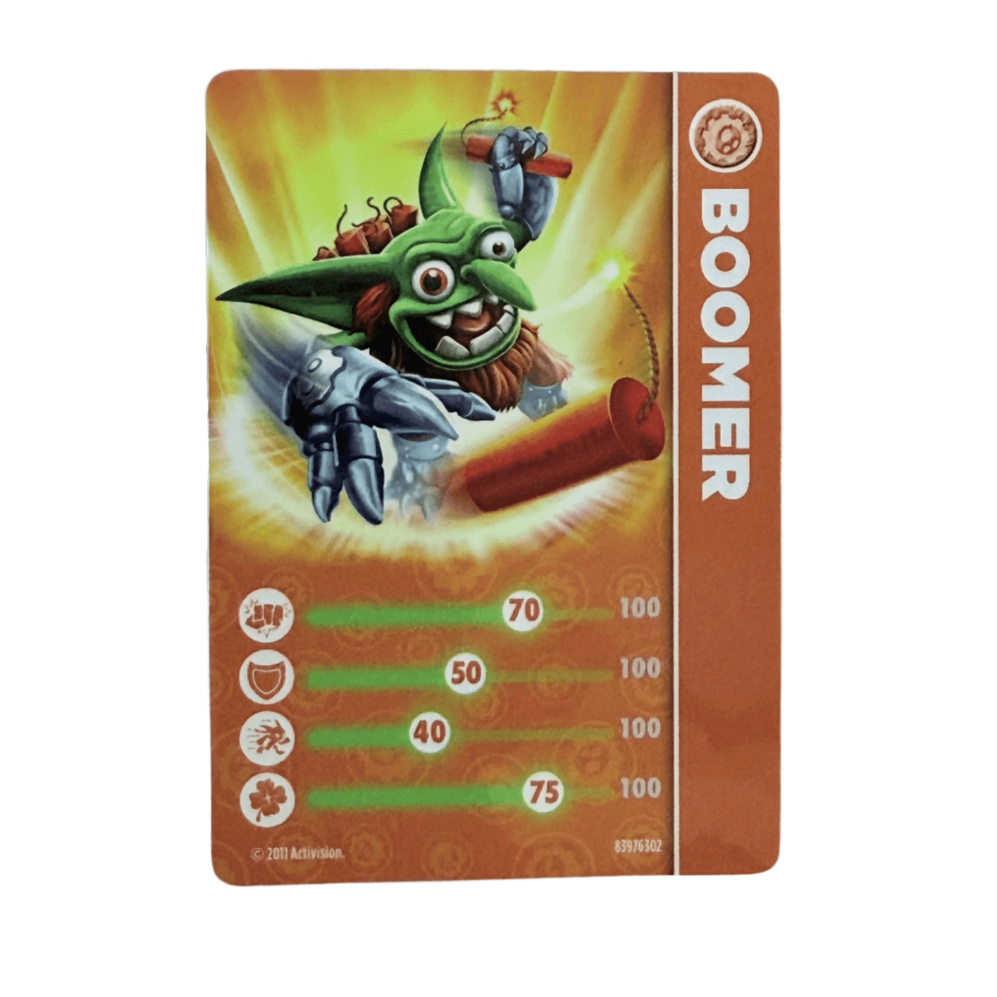Boomer (Series 1) (Stat Card) - Nick Nack's Full Frontal Attack