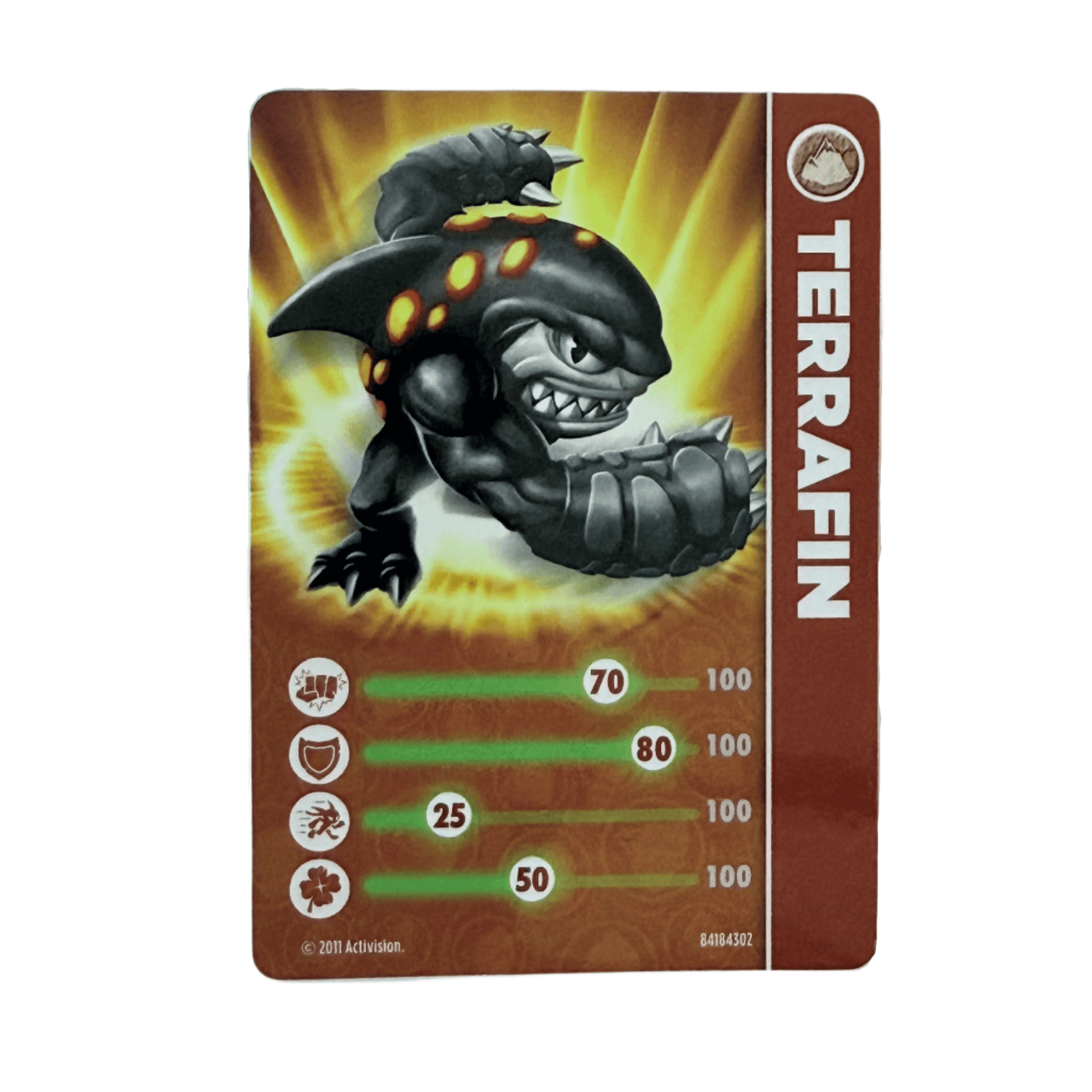 Terrafin (Series 1) (Stat Card) - Nick Nack's Full Frontal Attack