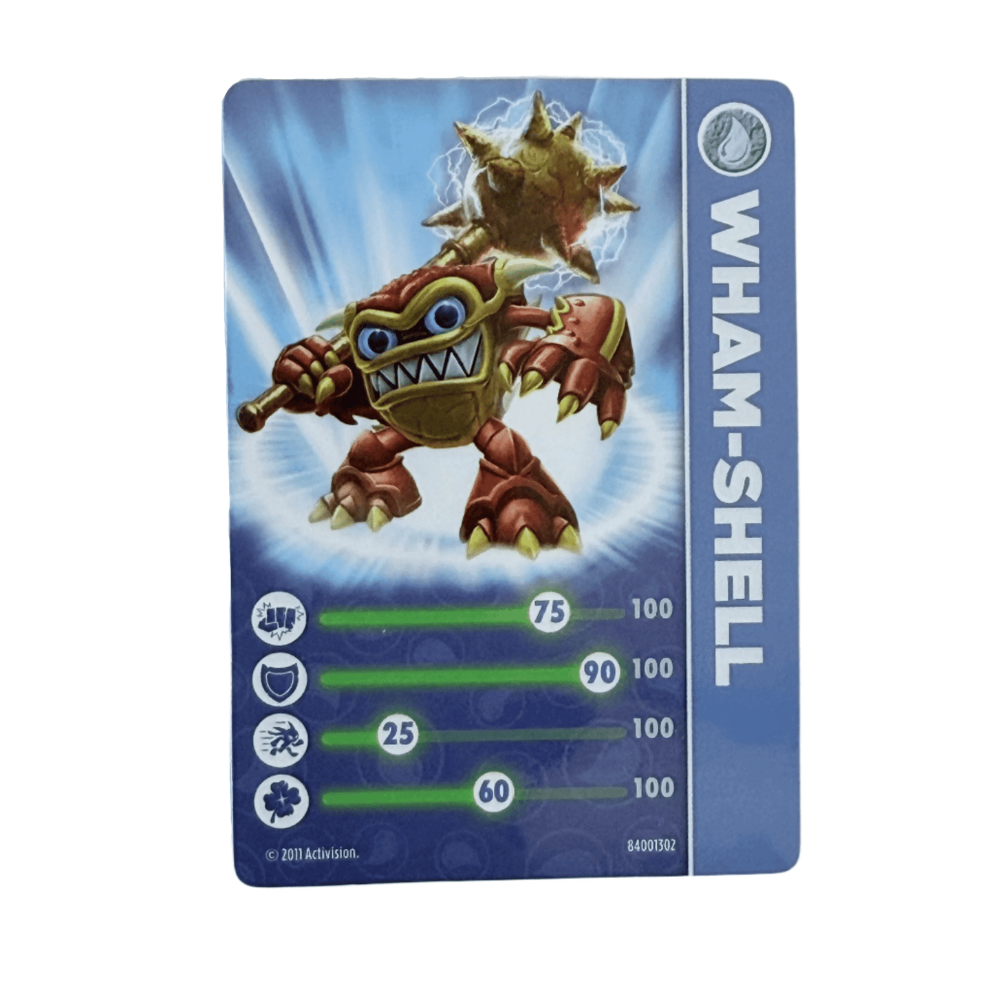 Wham-Shell (Series 1) (Stat Card) - Nick Nack's Full Frontal Attack