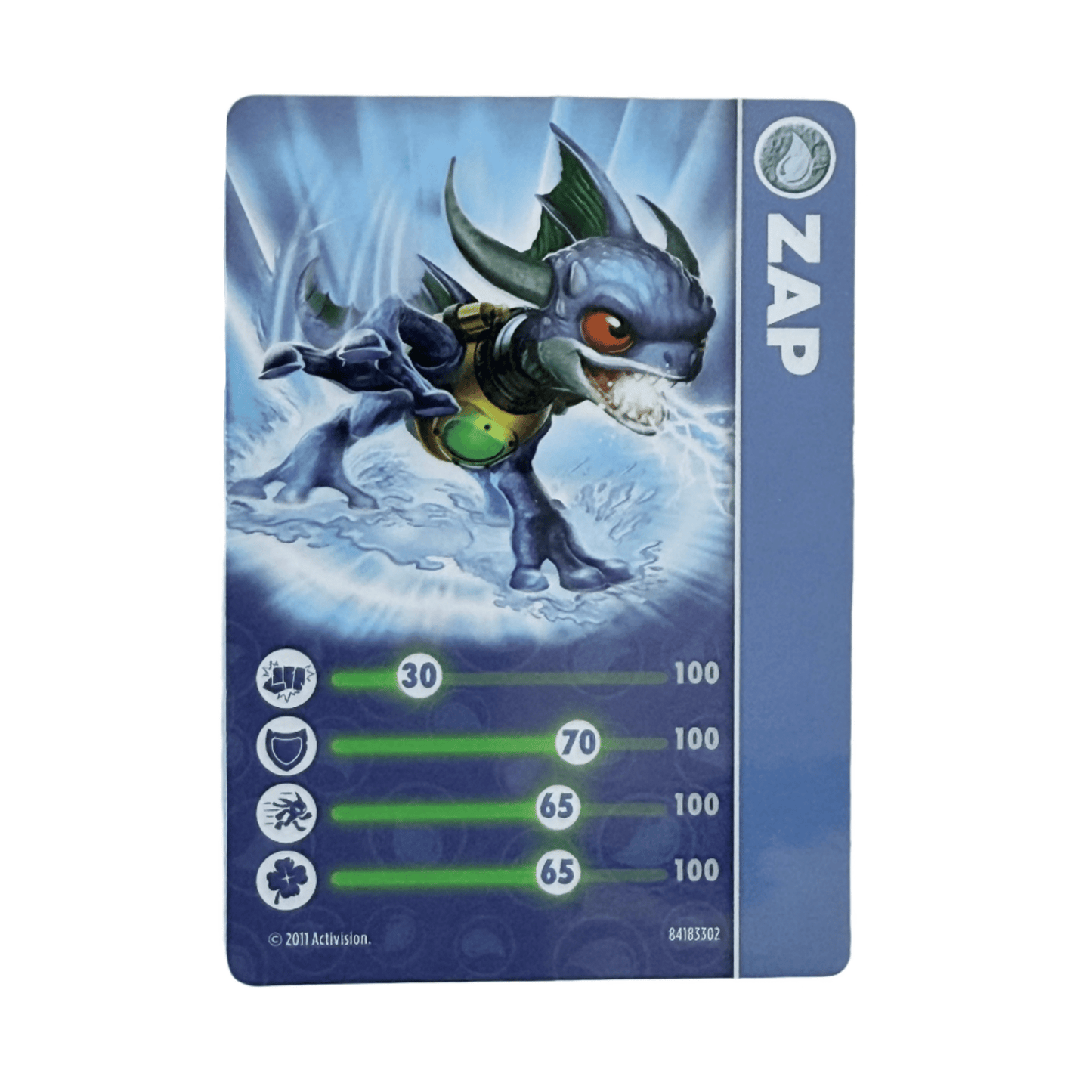 Zap (Series 1) (Stat Card) - Nick Nack's Full Frontal Attack