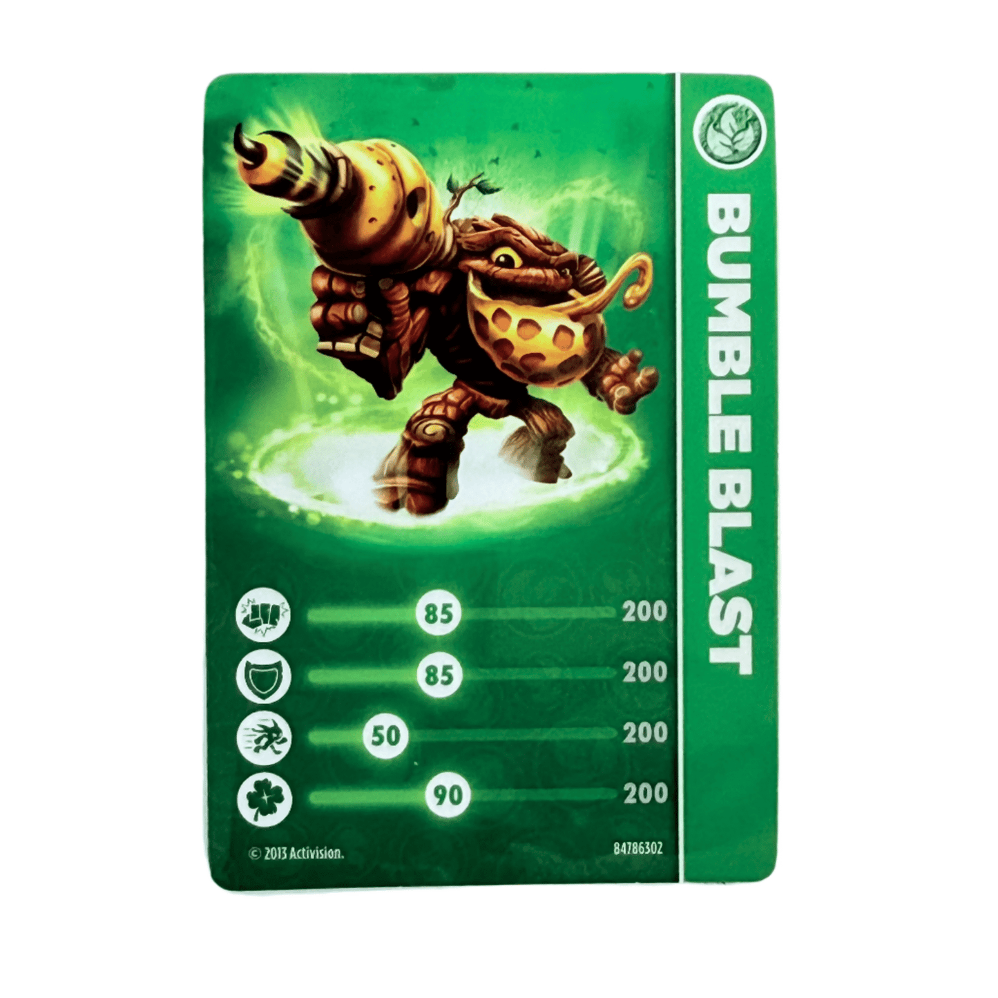 Bumble Blast (Series 1) (Stat Card) - Nick Nack's Full Frontal Attack