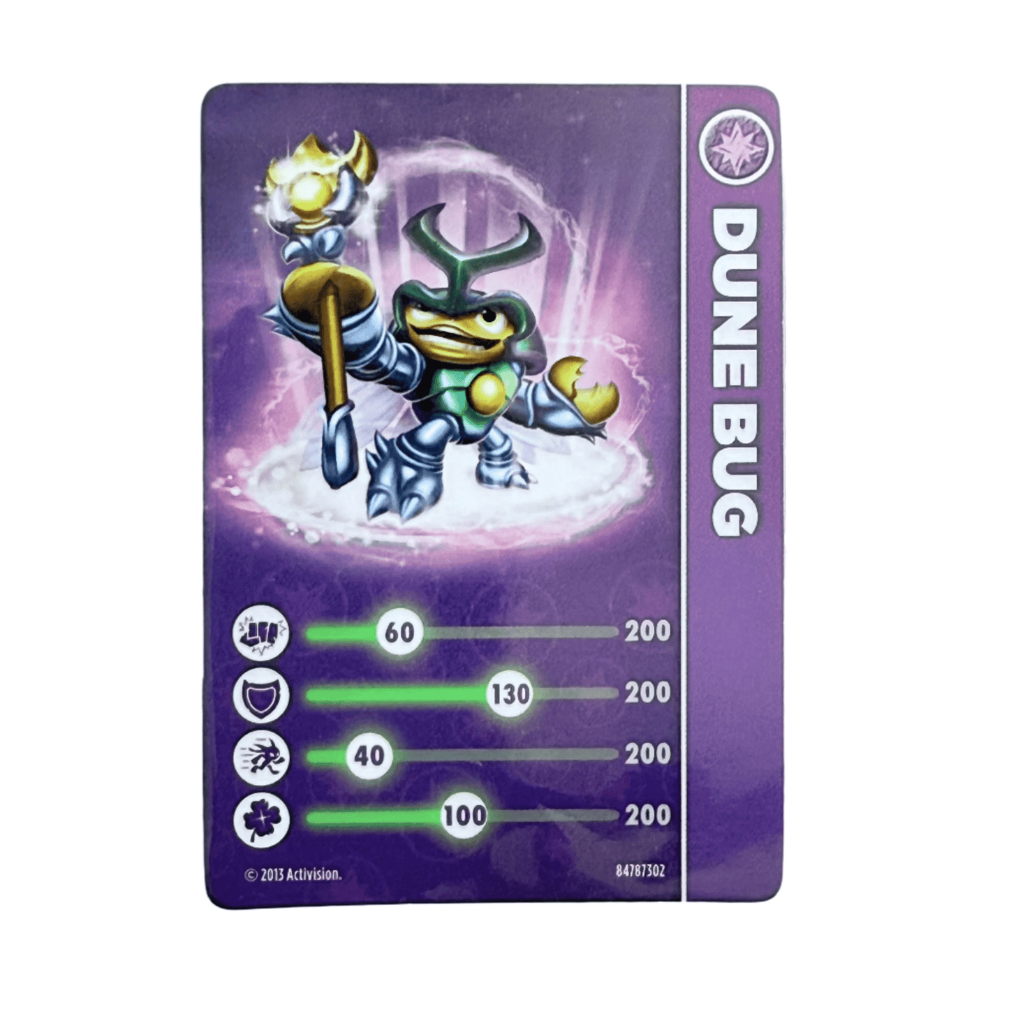 Dune Bug (Series 1) (Stat Card) - Nick Nack's Full Frontal Attack