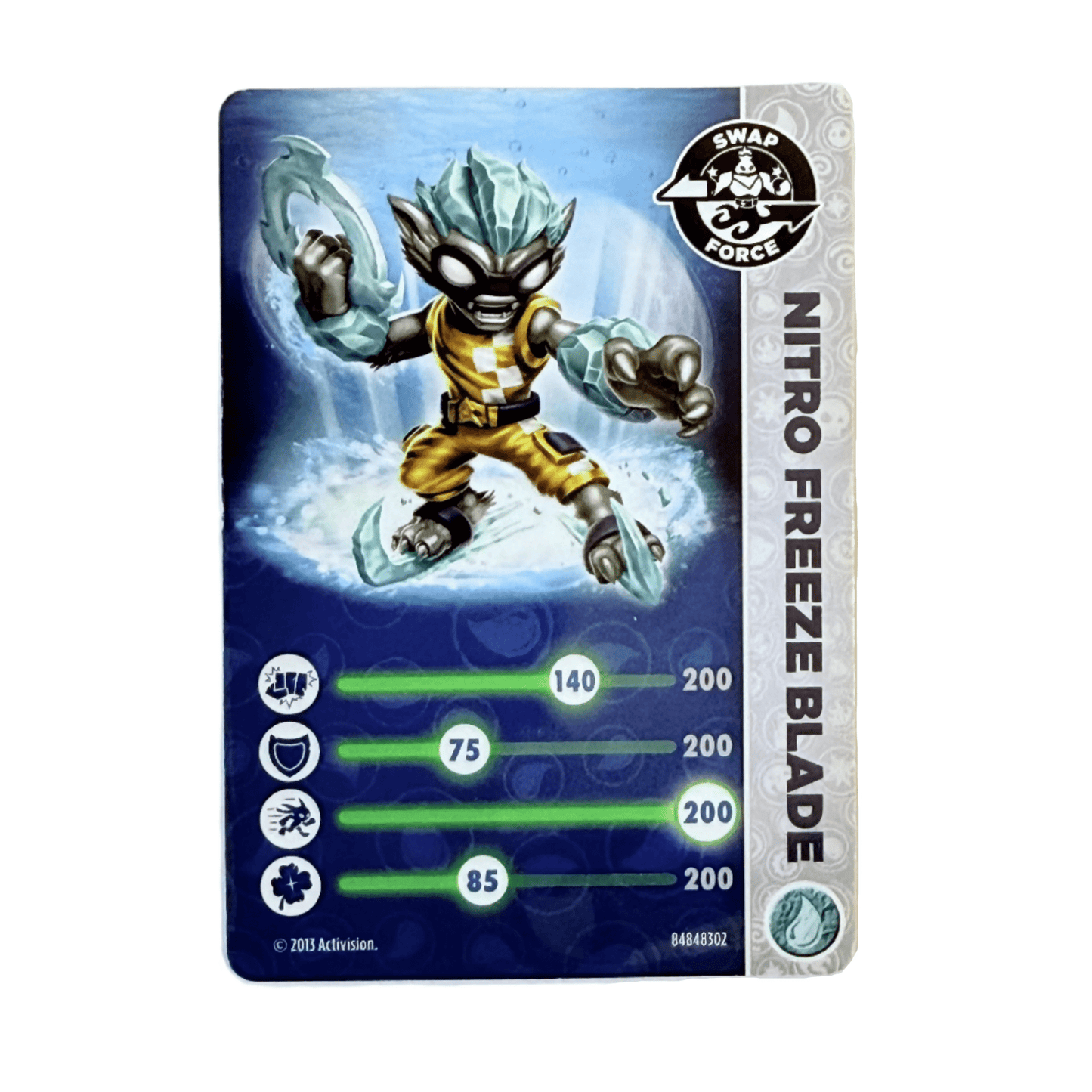 Freeze Blade (Nitro) (Stat Card) - Nick Nack's Full Frontal Attack