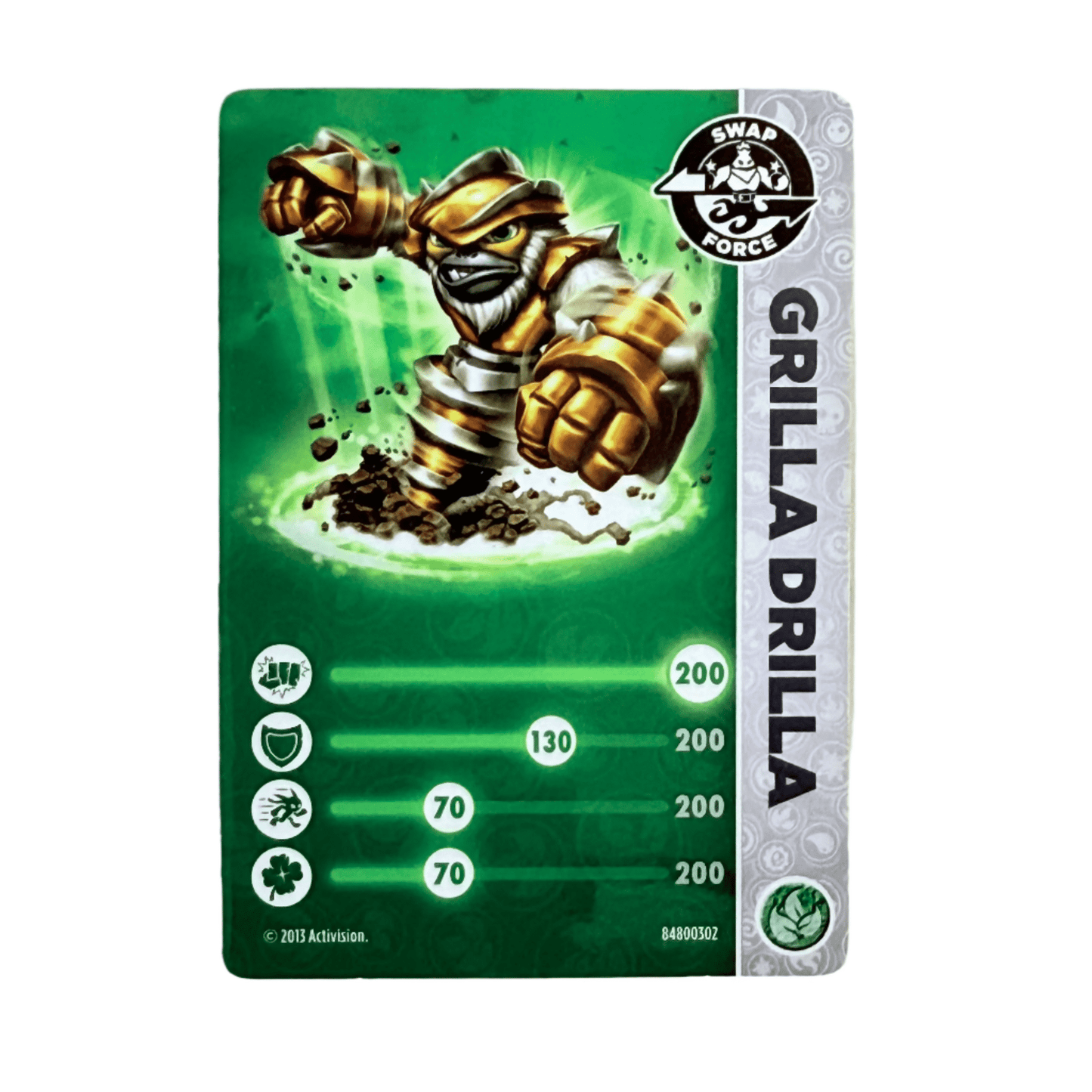Grilla Drilla (Stat Card) - Nick Nack's Full Frontal Attack