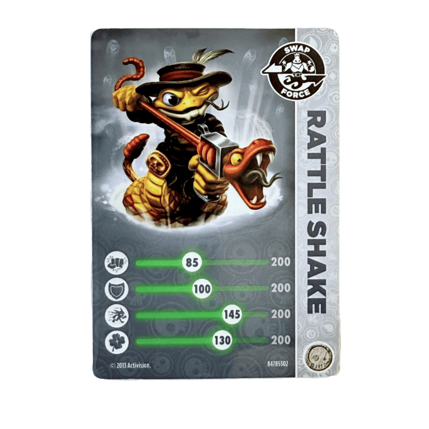 Rattle Shake (Stat Card) - Nick Nack's Full Frontal Attack