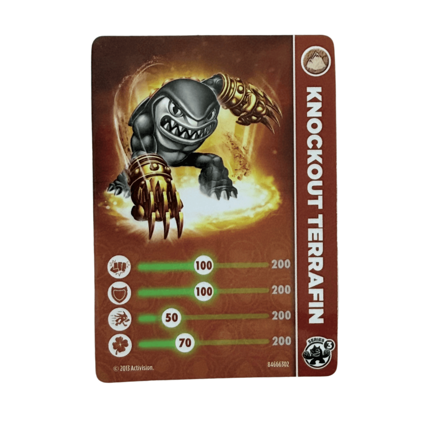 Terrafin (Series 3) (Stat Card) - Nick Nack's Full Frontal Attack