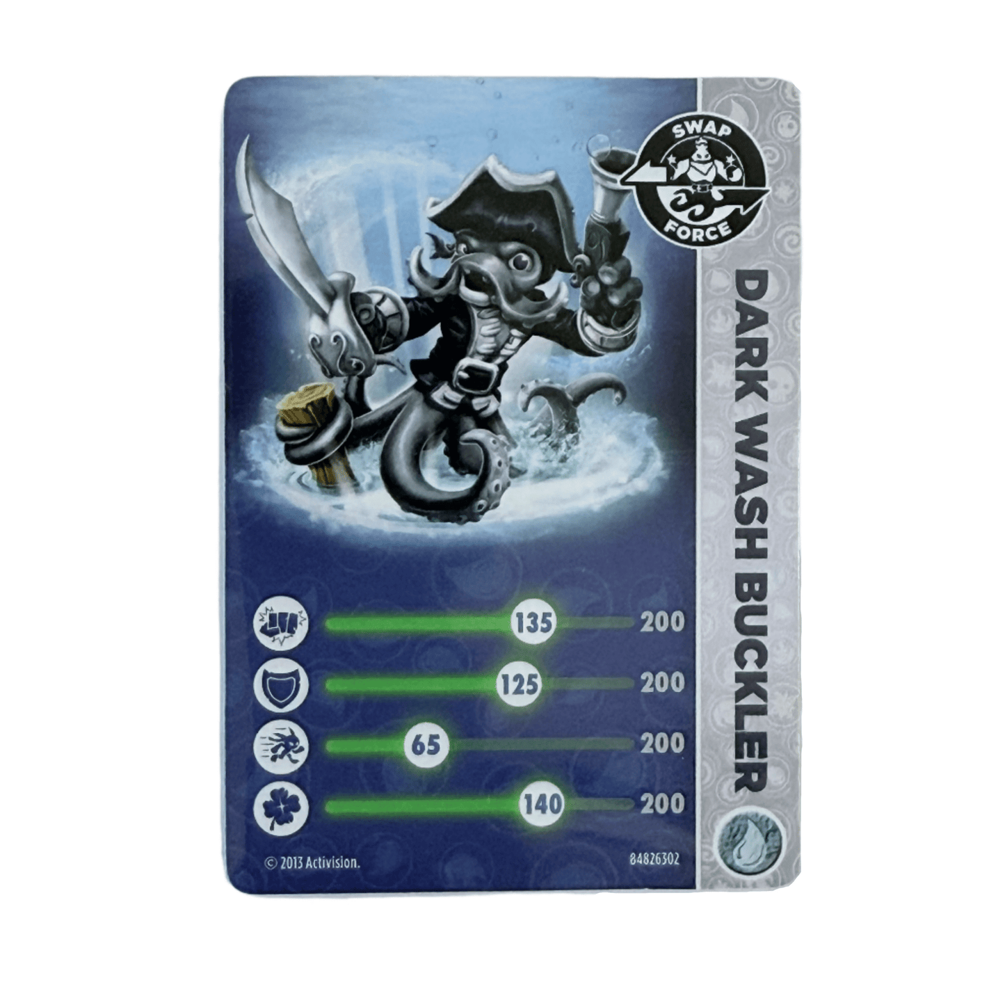 Wash Buckler (Dark) (Stat Card) - Nick Nack's Full Frontal Attack