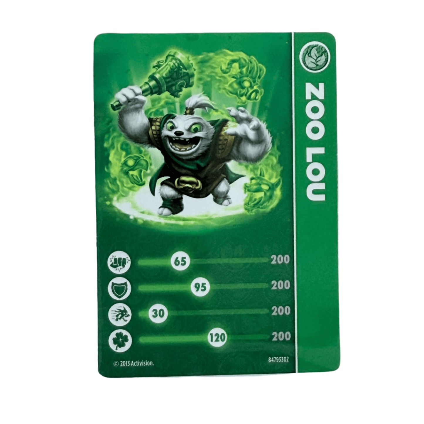 Zoo Lou (Series 1) (Stat Card) - Nick Nack's Full Frontal Attack