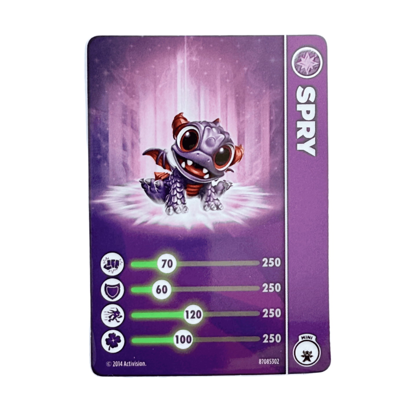 Spry (Mini) (Stat Card) - Nick Nack's Full Frontal Attack