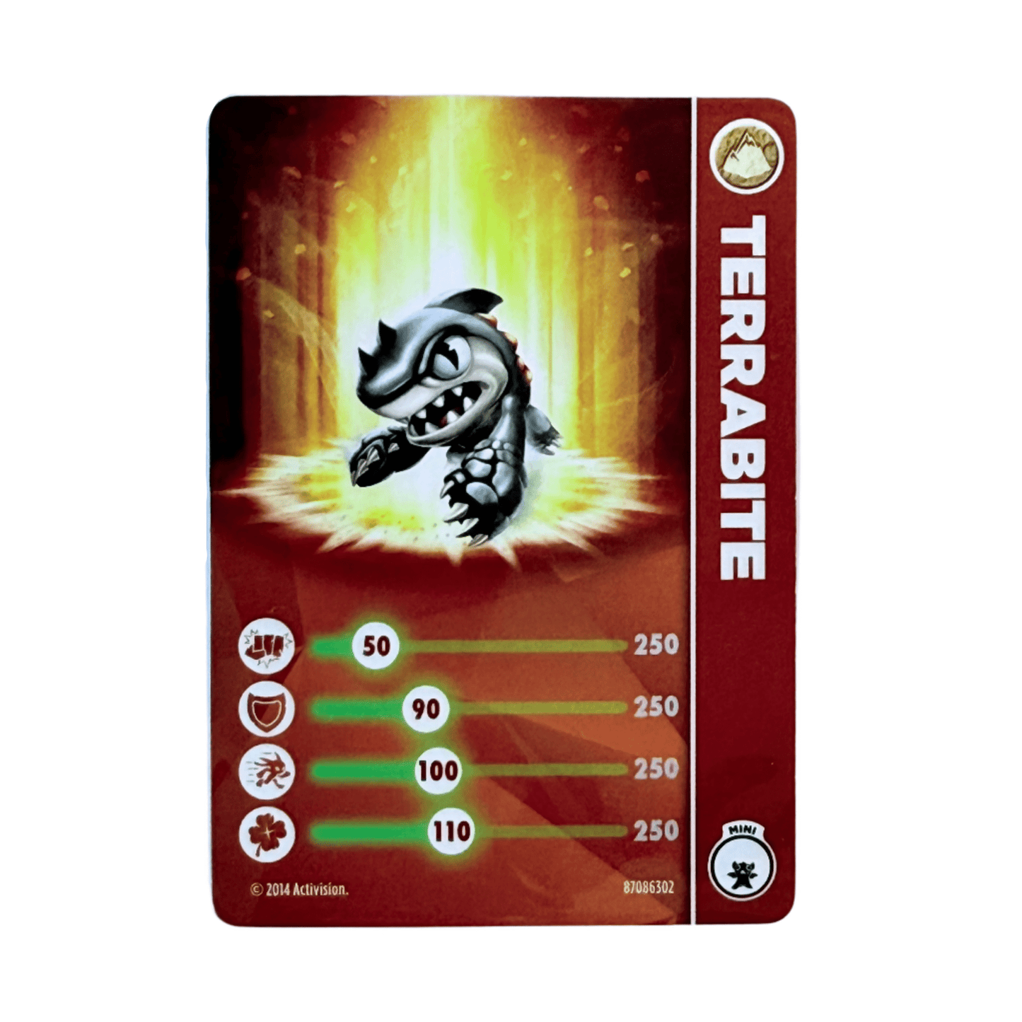 Terrabite (Mini) (Stat Card) - Nick Nack's Full Frontal Attack
