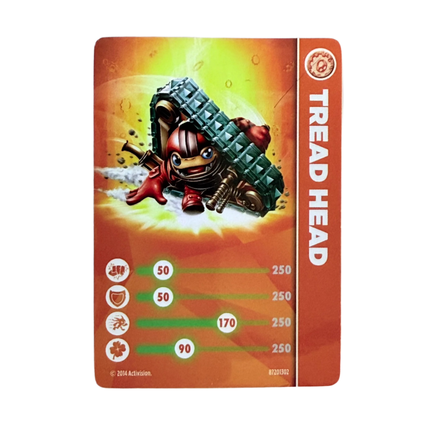 Tread Head (Series 1) (Stat Card) - Nick Nack's Full Frontal Attack